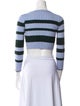 Proenza Schouler Wool Striped Crop Top