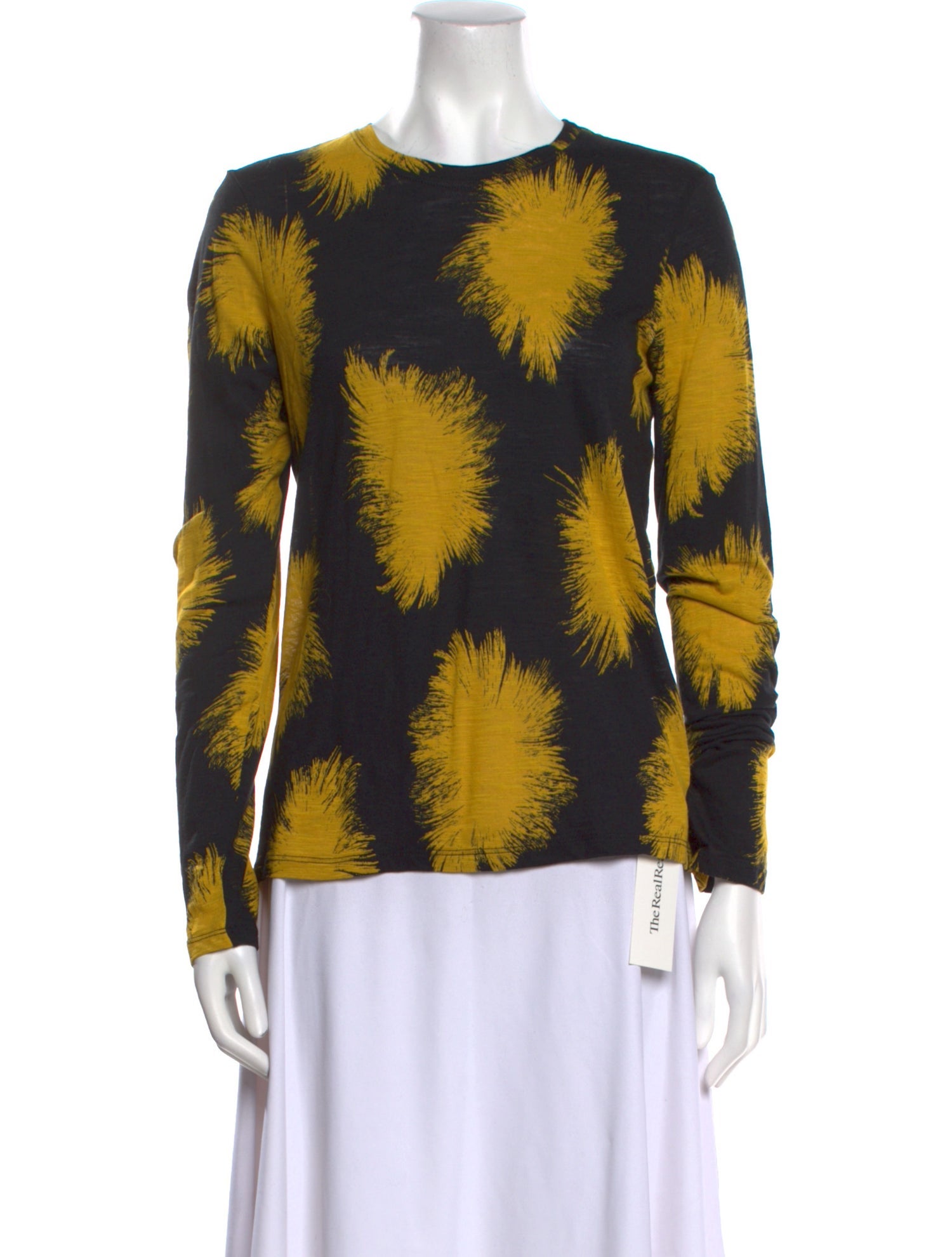 Proenza Schouler Tie-Dye Print Crew Neck Blouse