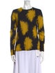 Proenza Schouler Tie-Dye Print Crew Neck Blouse