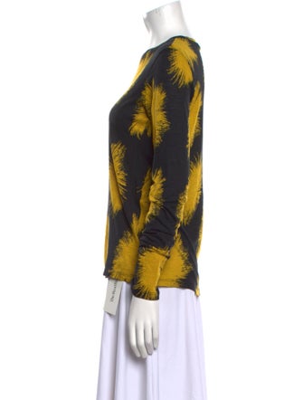 Proenza Schouler Tie-Dye Print Crew Neck Blouse