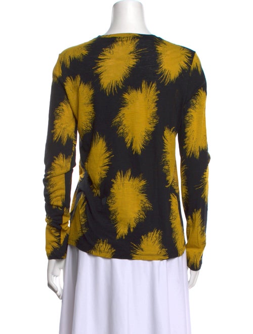 Proenza Schouler Tie-Dye Print Crew Neck Blouse