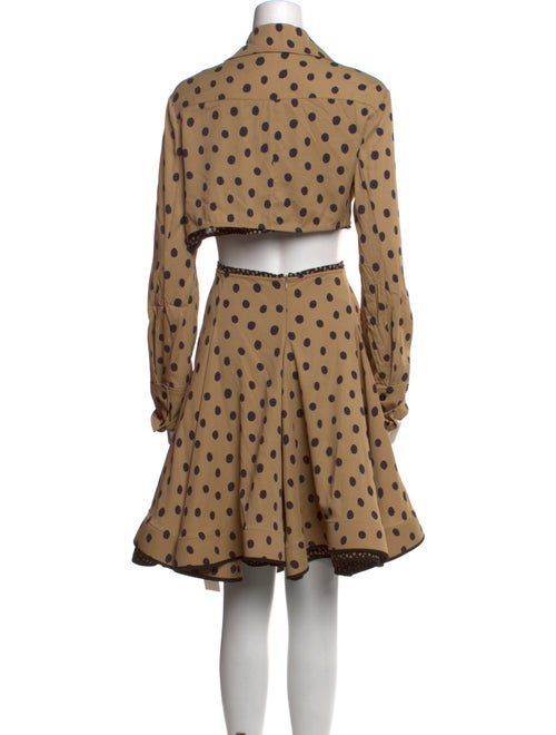 Proenza Schouler Polka Dot Print Midi Length Dress