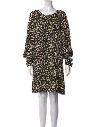 Proenza Schouler Animal Print Mini Dress