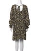 Proenza Schouler Animal Print Mini Dress