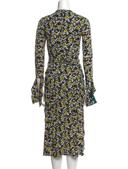 Proenza Schouler Floral Print Midi Length Dress