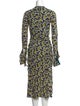 Proenza Schouler Floral Print Midi Length Dress