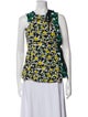 Proenza Schouler Floral Print Crew Neck Blouse