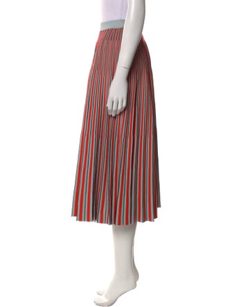 Proenza Schouler Striped Midi Length Skirt