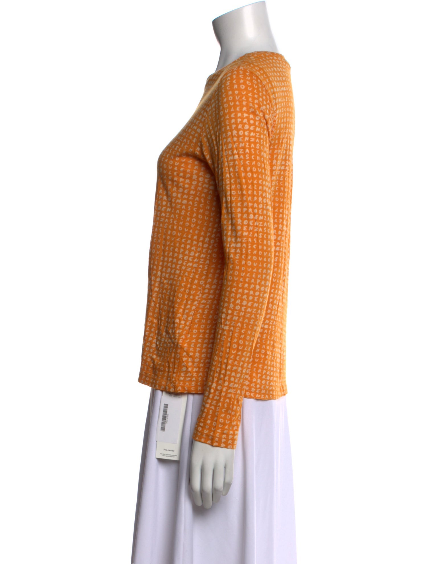 Proenza Schouler Printed Crew Neck Top