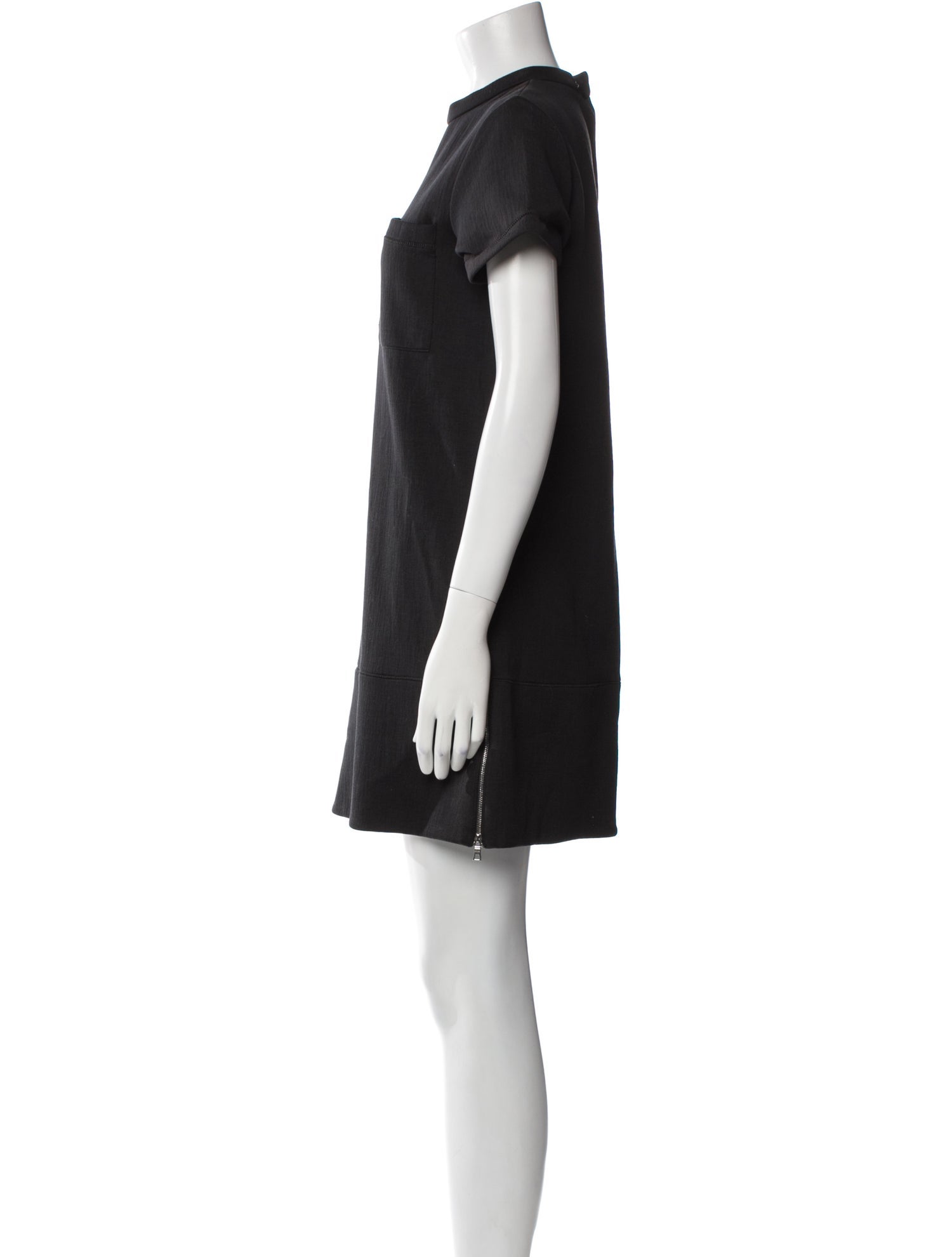 Proenza Schouler Mock Neck Mini Dress