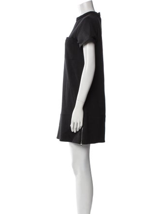 Proenza Schouler Mock Neck Mini Dress
