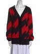 Proenza Schouler Printed V-Neck Sweater