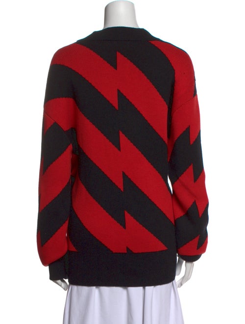 Proenza Schouler Printed V-Neck Sweater