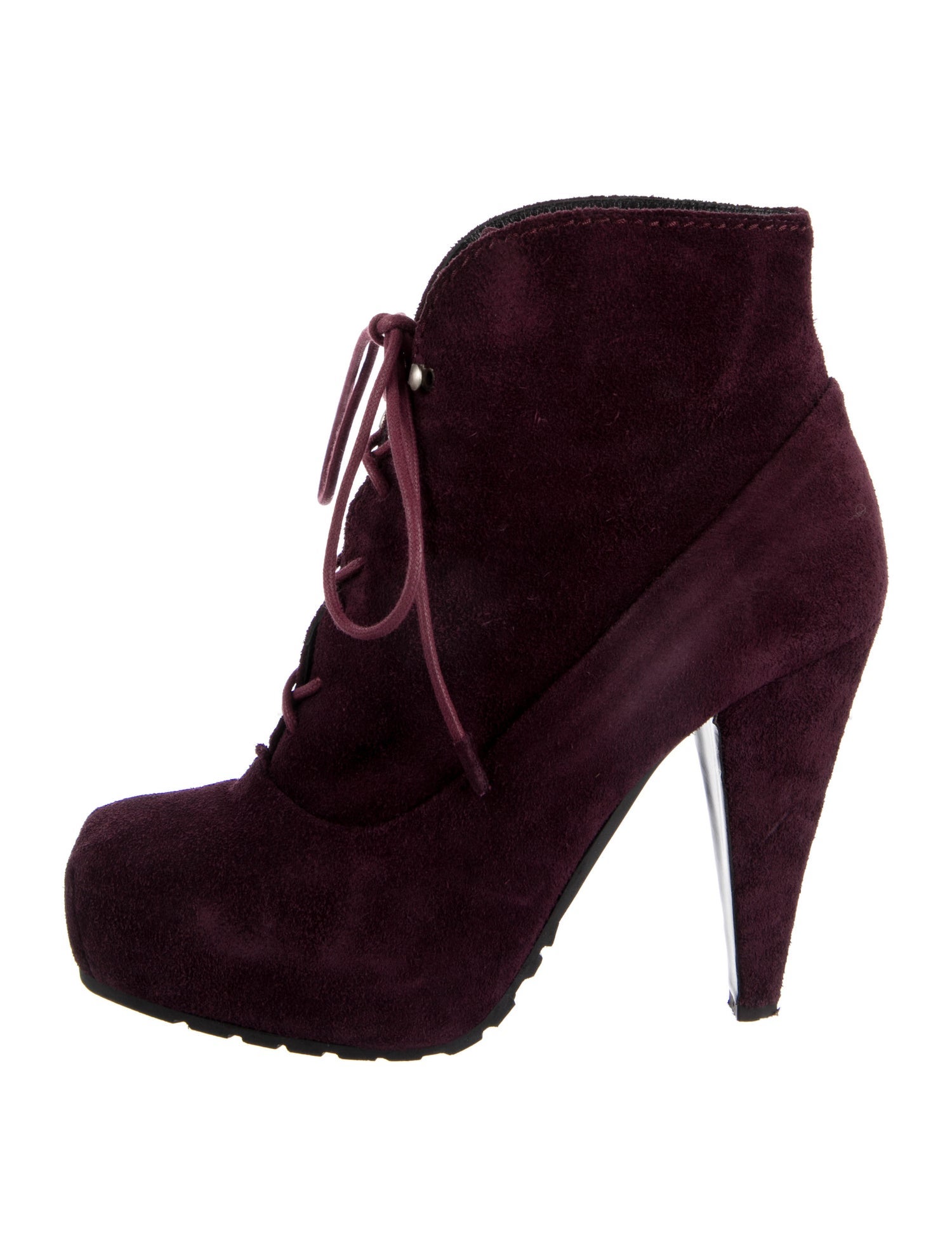 Proenza Schouler Suede Lace-Up Boots