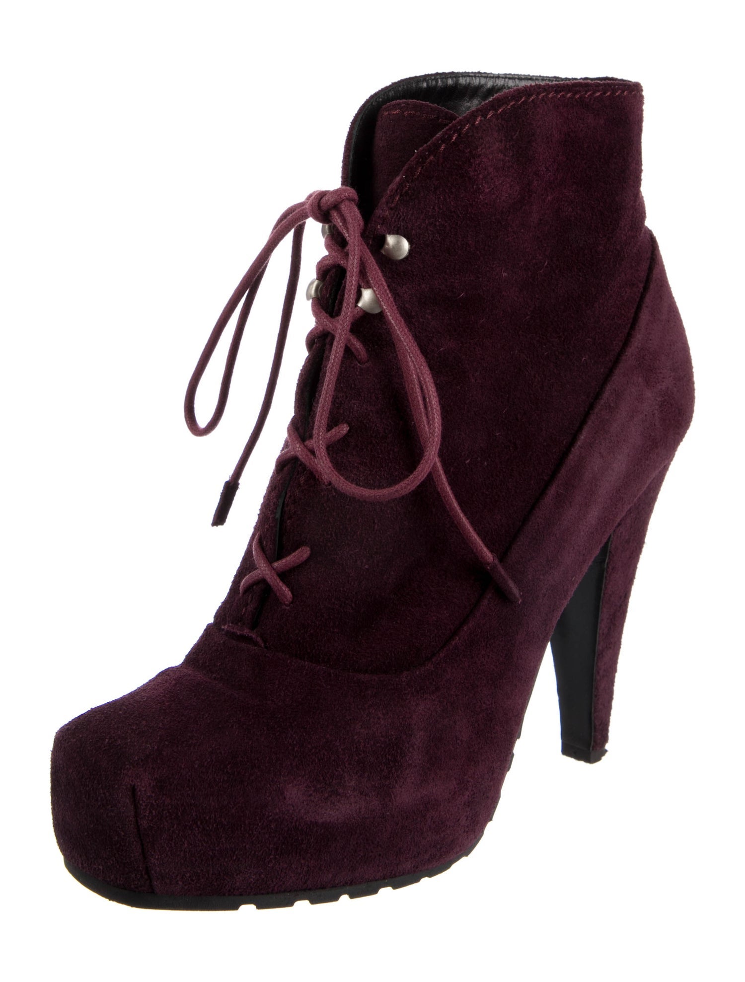 Proenza Schouler Suede Lace-Up Boots