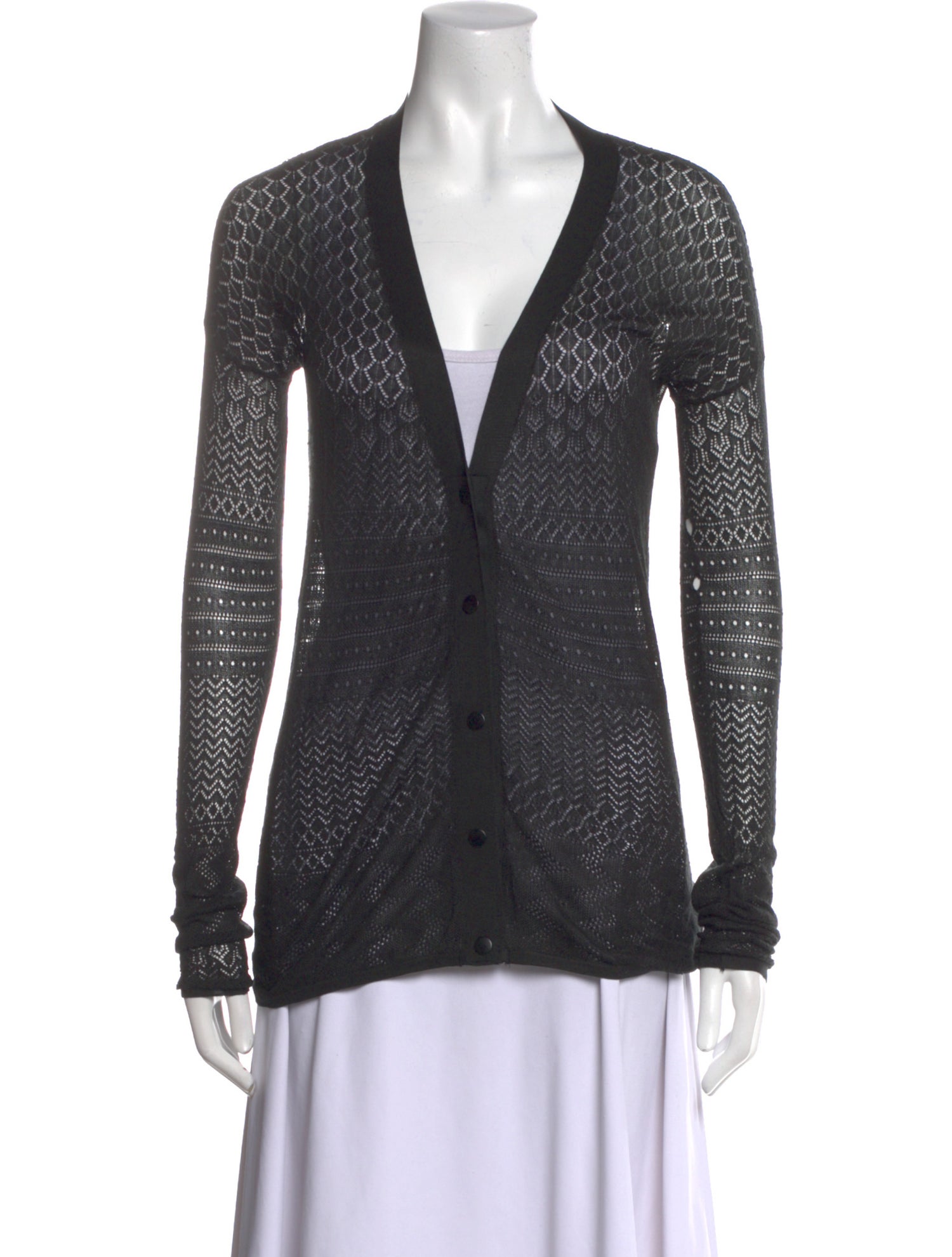 Proenza Schouler Silk V-Neck Top