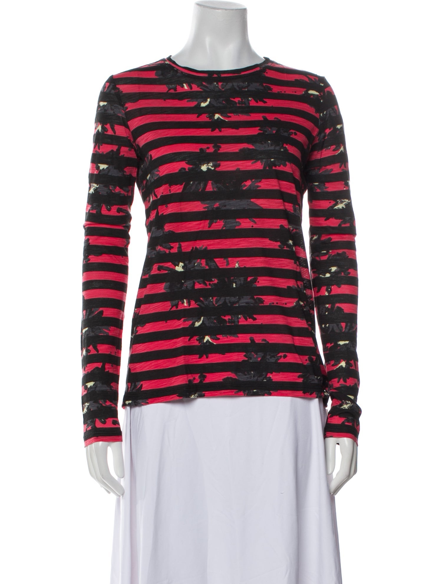 Proenza Schouler Striped Crew Neck Top