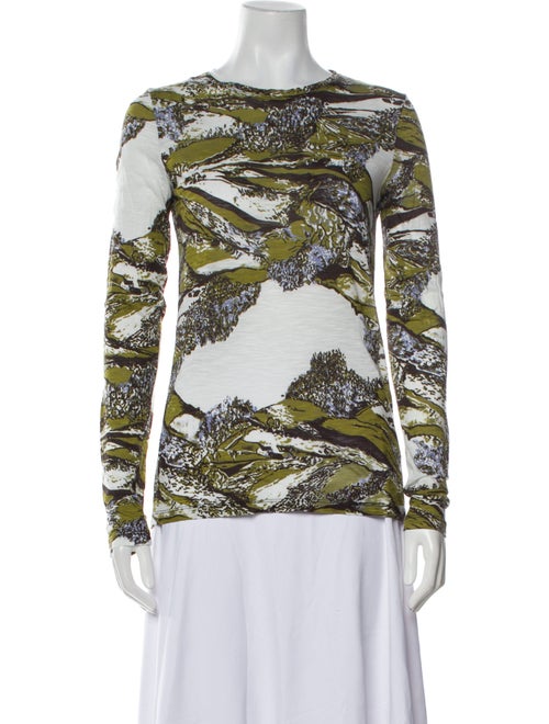 Proenza Schouler Printed Scoop Neck Top