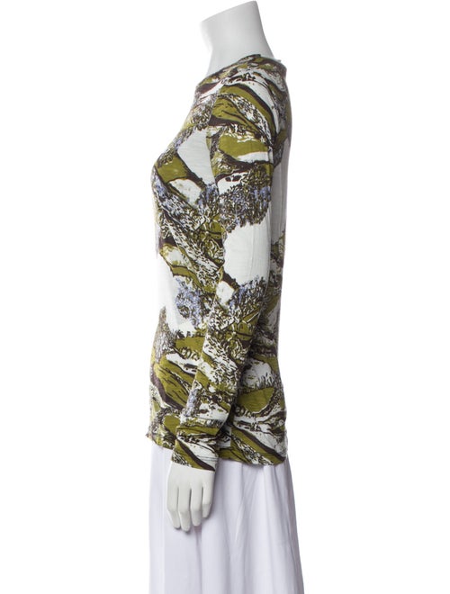 Proenza Schouler Printed Scoop Neck Top