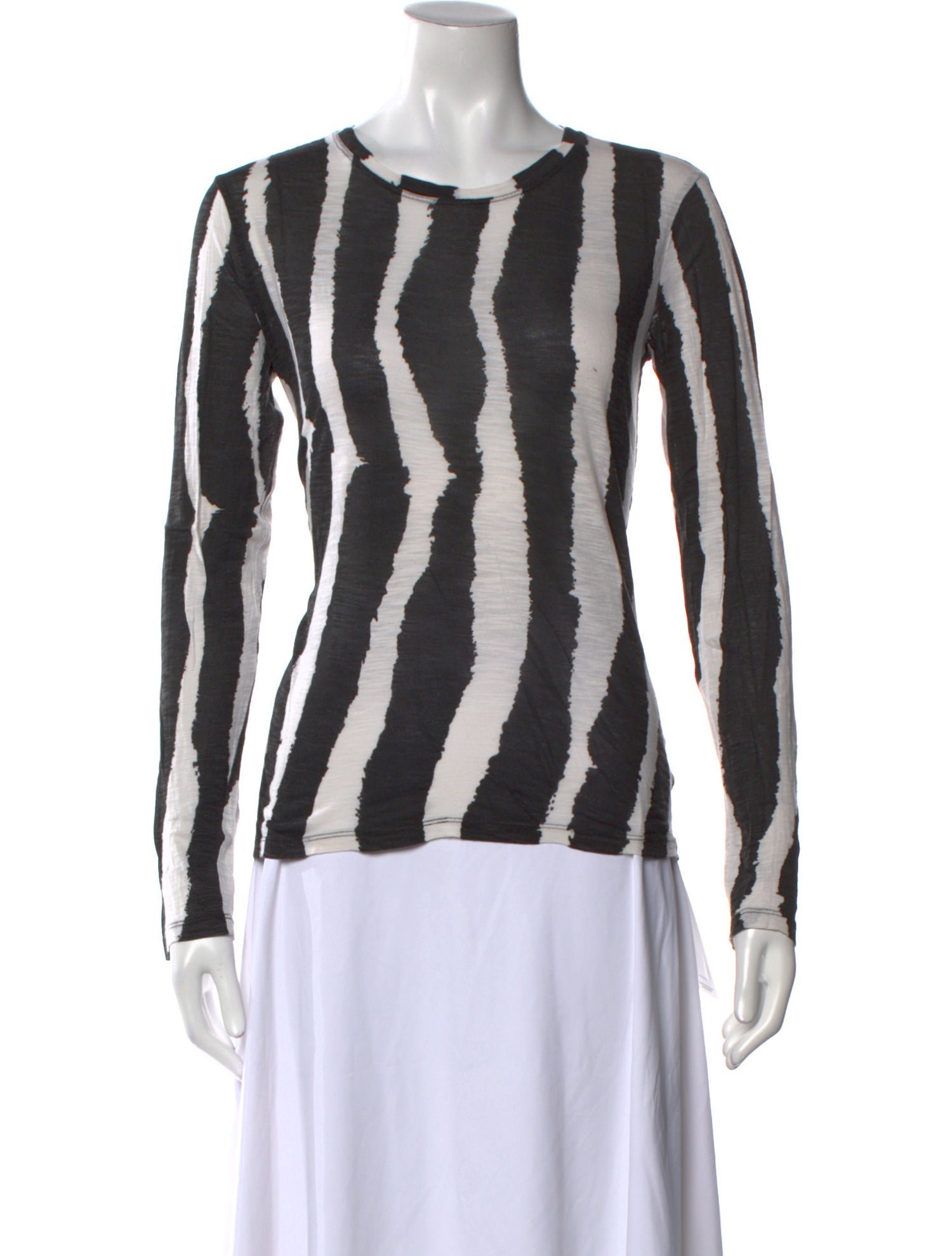 Proenza Schouler Striped Bateau Neckline Top