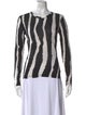 Proenza Schouler Striped Bateau Neckline Top