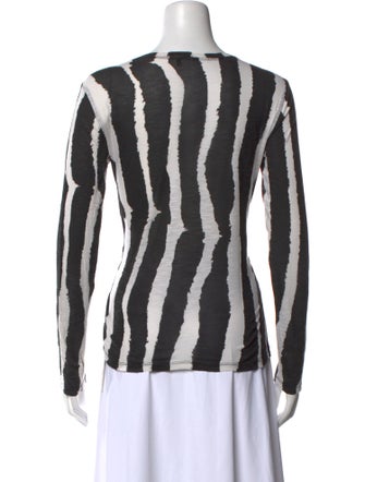 Proenza Schouler Striped Bateau Neckline Top