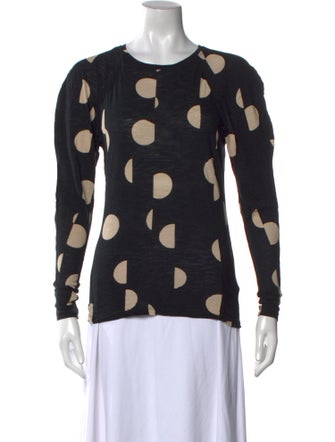 Proenza Schouler Polka Dot Print Crew Neck Sweatshirt