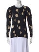 Proenza Schouler Polka Dot Print Crew Neck Sweatshirt