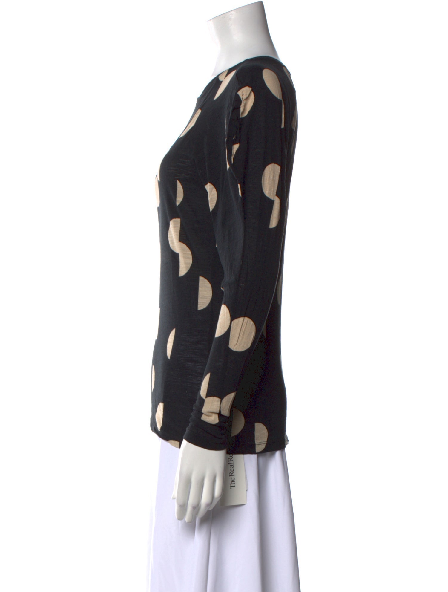 Proenza Schouler Polka Dot Print Crew Neck Sweatshirt