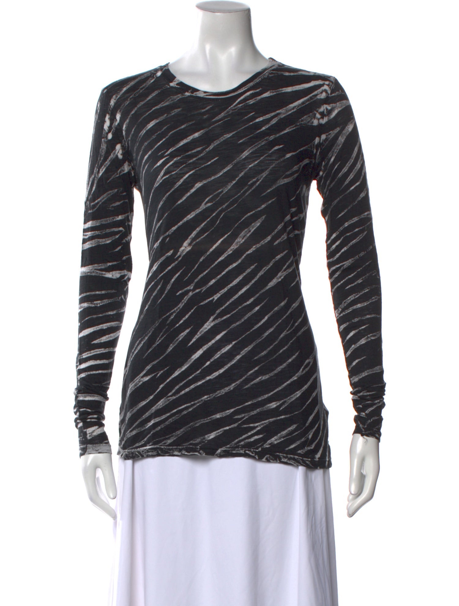 Proenza Schouler Striped Crew Neck Sweatshirt