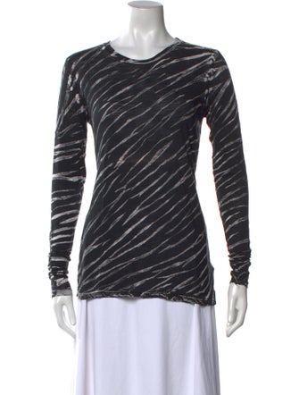 Proenza Schouler Striped Crew Neck Sweatshirt