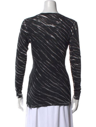 Proenza Schouler Striped Crew Neck Sweatshirt