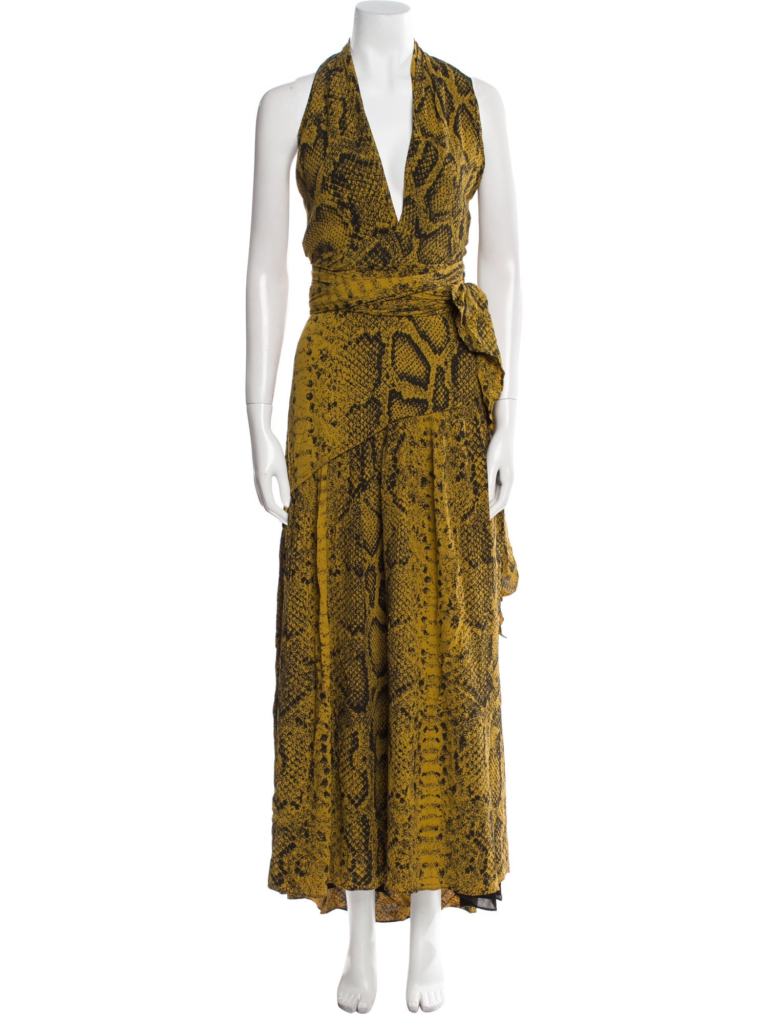Proenza Schouler Animal Print Long Dress