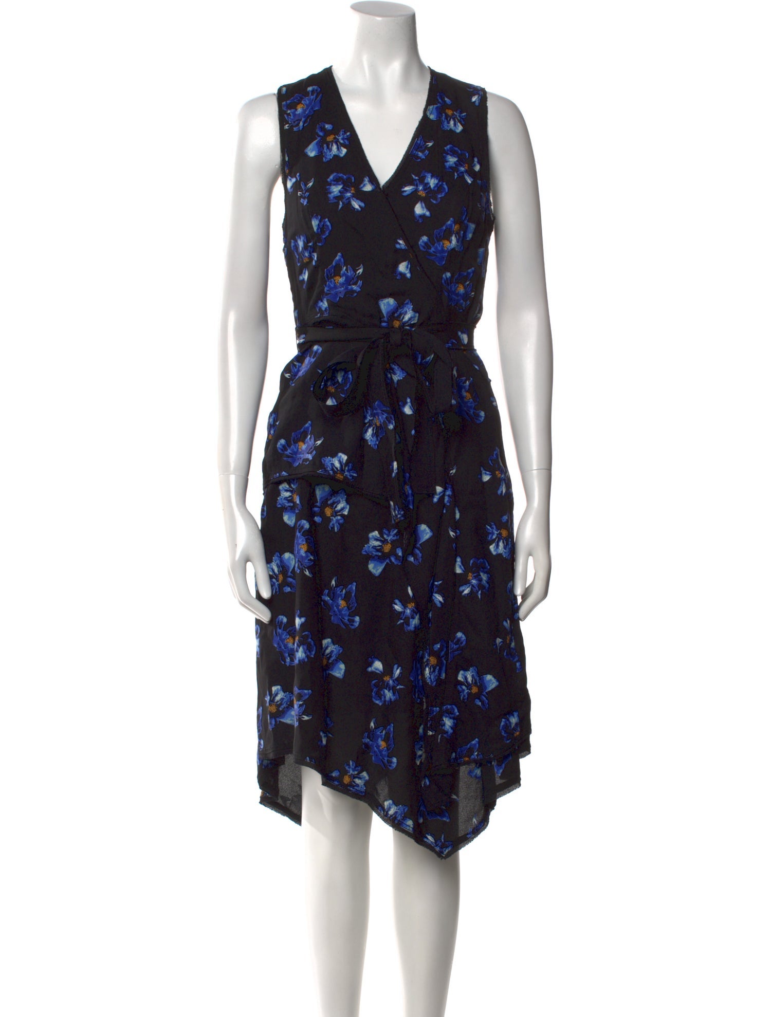 Proenza Schouler Floral Print Midi Length Dress