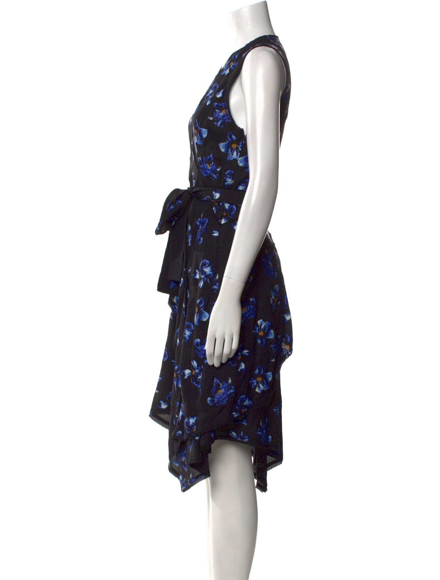 Proenza Schouler Floral Print Midi Length Dress
