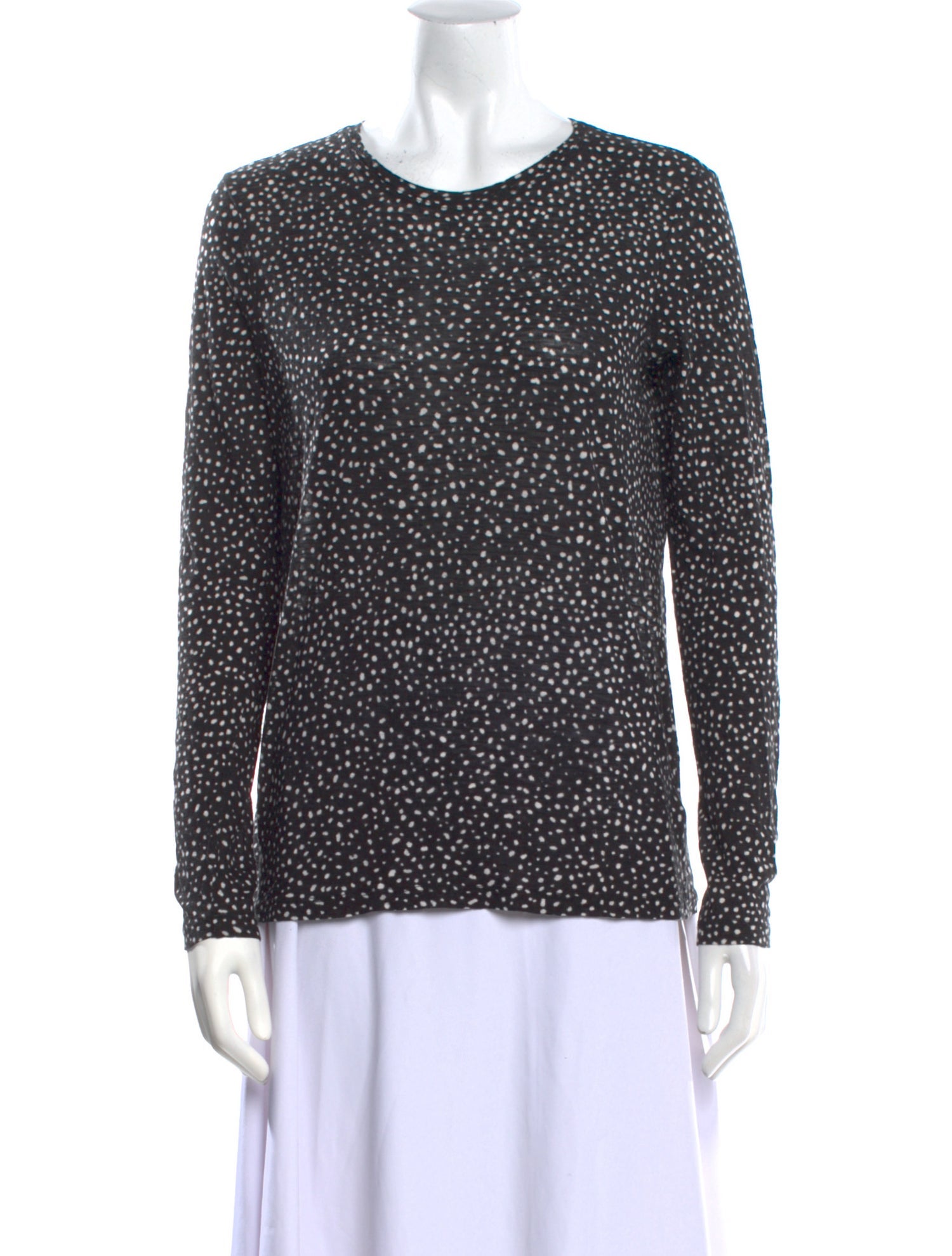 Proenza Schouler Polka Dot Print Crew Neck Sweatshirt