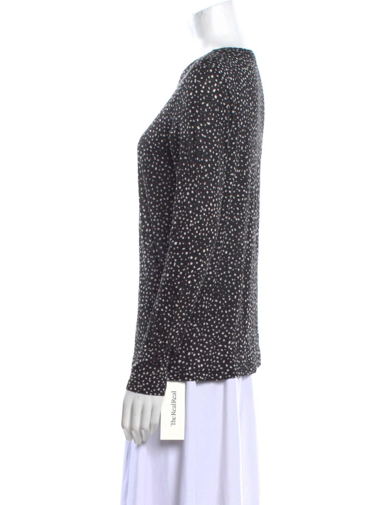 Proenza Schouler Polka Dot Print Crew Neck Sweatshirt