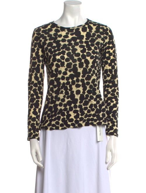 Proenza Schouler Animal Print Scoop Neck Blouse