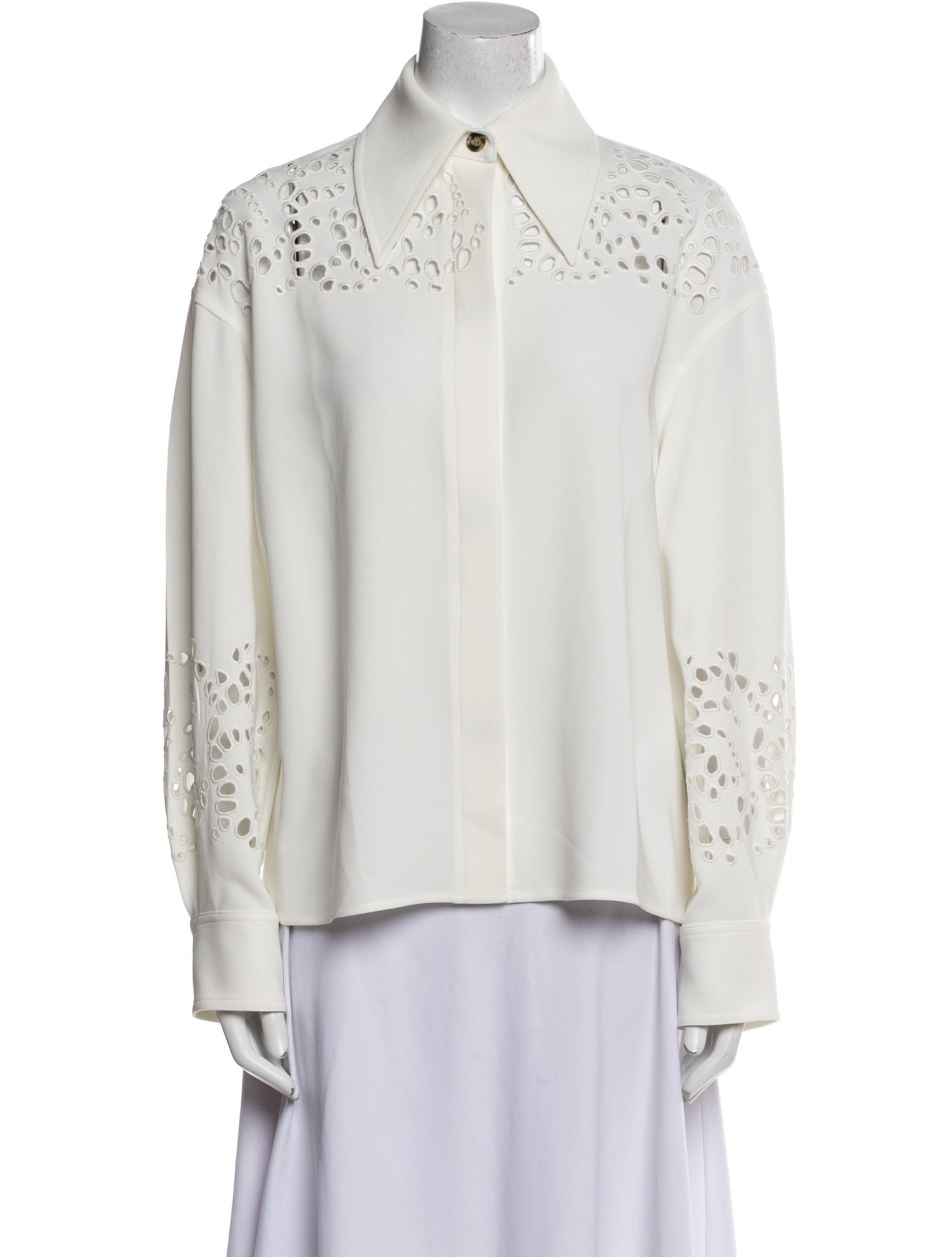 Proenza Schouler Long Sleeve Button-Up Top