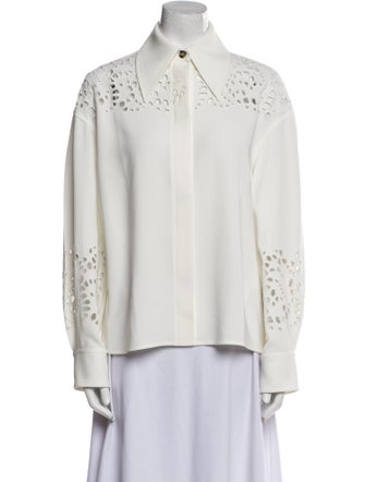 Proenza Schouler Long Sleeve Button-Up Top