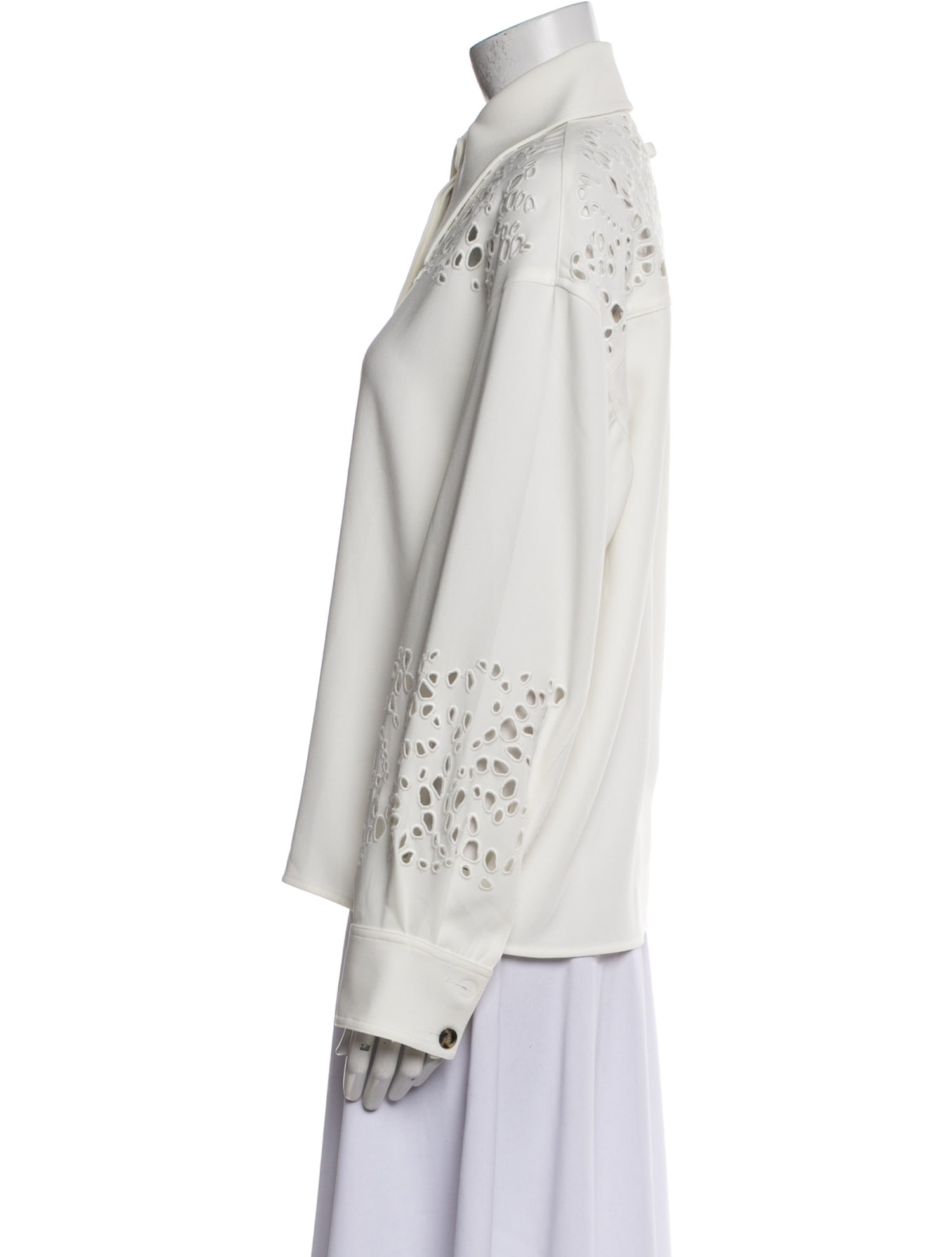 Proenza Schouler Long Sleeve Button-Up Top