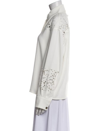 Proenza Schouler Long Sleeve Button-Up Top