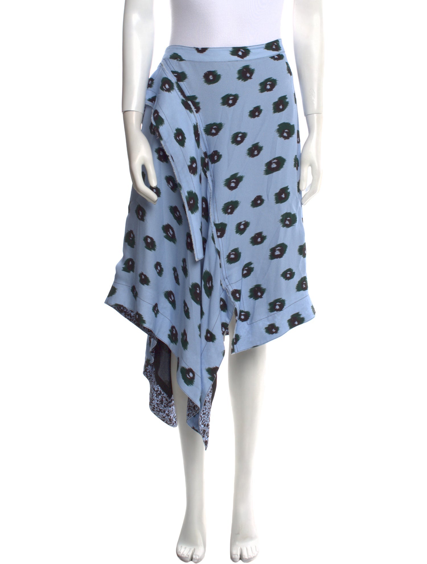 Proenza Schouler Polka Dot Print Midi Length Skirt