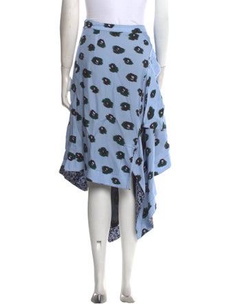 Proenza Schouler Polka Dot Print Midi Length Skirt