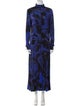 Proenza Schouler Tie-Dye Print Long Dress