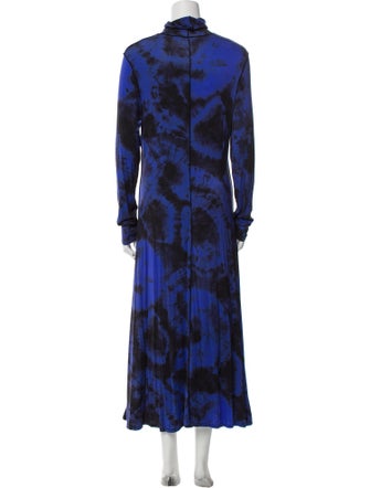 Proenza Schouler Tie-Dye Print Long Dress