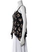 Proenza Schouler Floral Print V-Neck Top