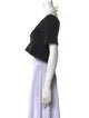 Proenza Schouler One-Shoulder Short Sleeve Crop Top