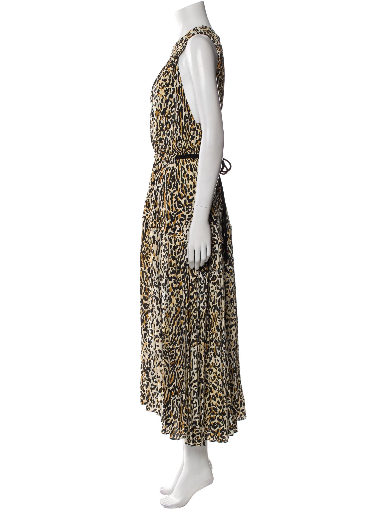 Proenza Schouler Animal Print Long Dress