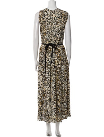 Proenza Schouler Animal Print Long Dress
